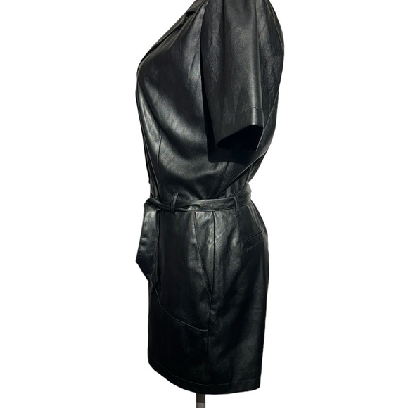 PAIGE Sorenne black romper. EUC. In size M. Faux leather. Pockets. Beautiful - Picture 14 of 16